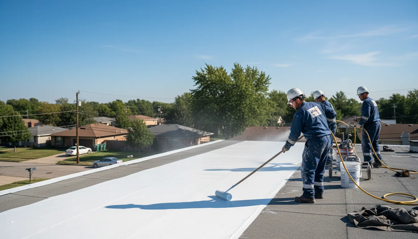 Commercial roof coating in Milford, IA near me